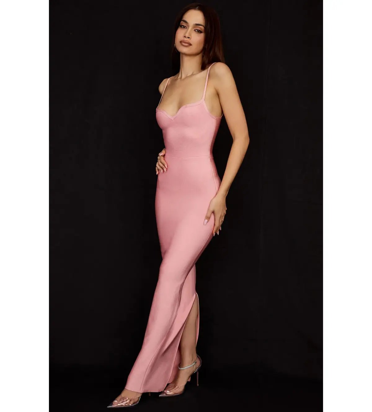 House of CB Fifi Bandage Maxi Gown Pink Size S / Size AU 8 photo 4