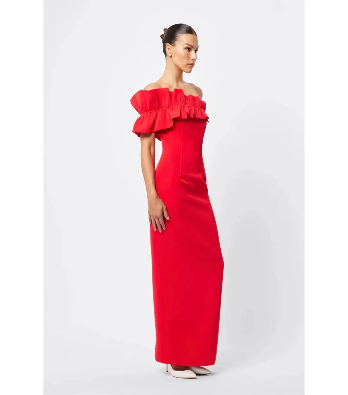 Mossman Soft Spoken Midi Dress Red Size AU 8 photo 6