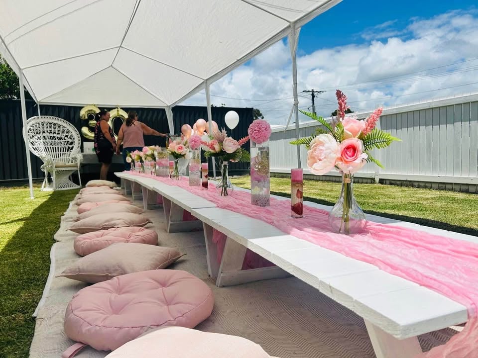 Picnic Party table Set up Hire photo 4