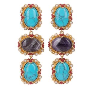 Christie Nicolaides Allegra Earrings Turquoise photo 2