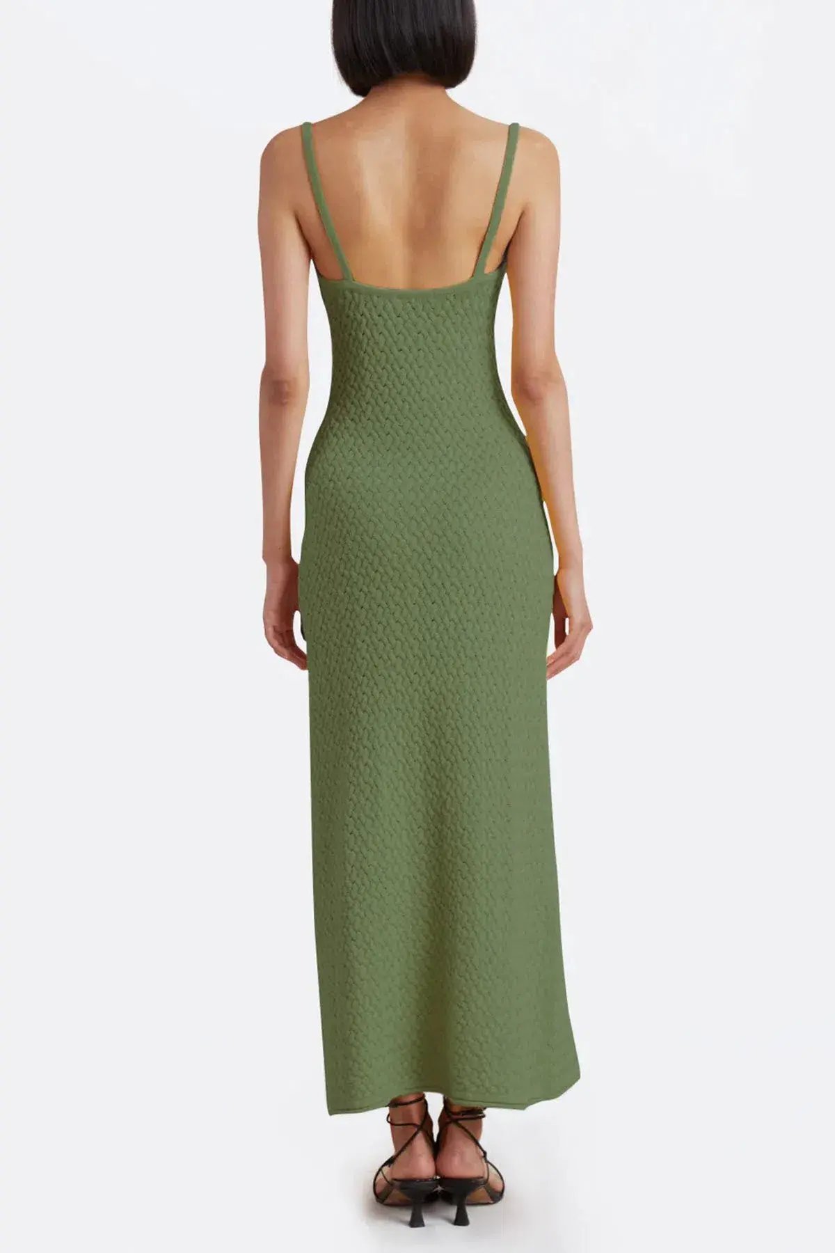 Bec & Bridge Effie Knit Key Maxi Dress Sage Size 8 photo 2