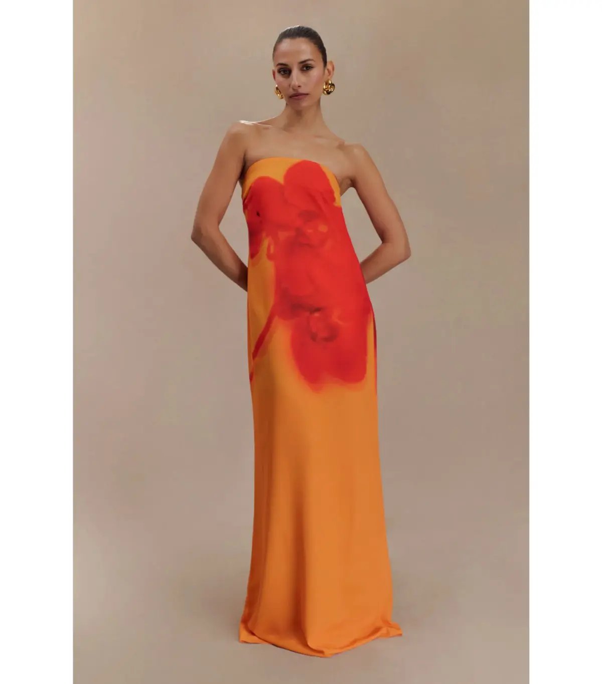 Meshki Amaya Maxi Dress in Koi Orchard Print Size AU 16 photo 2