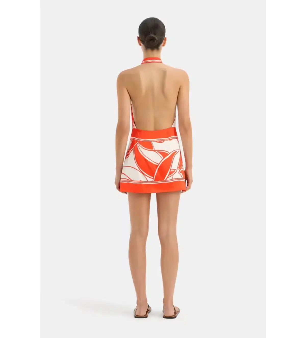 Sir The Label The Ramona Wrap Halter Mini in Mariposa Lily Size 2/ AU 10 photo 2
