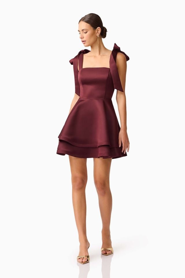 Elliatt Livia Mini Dress - Berry photo 4