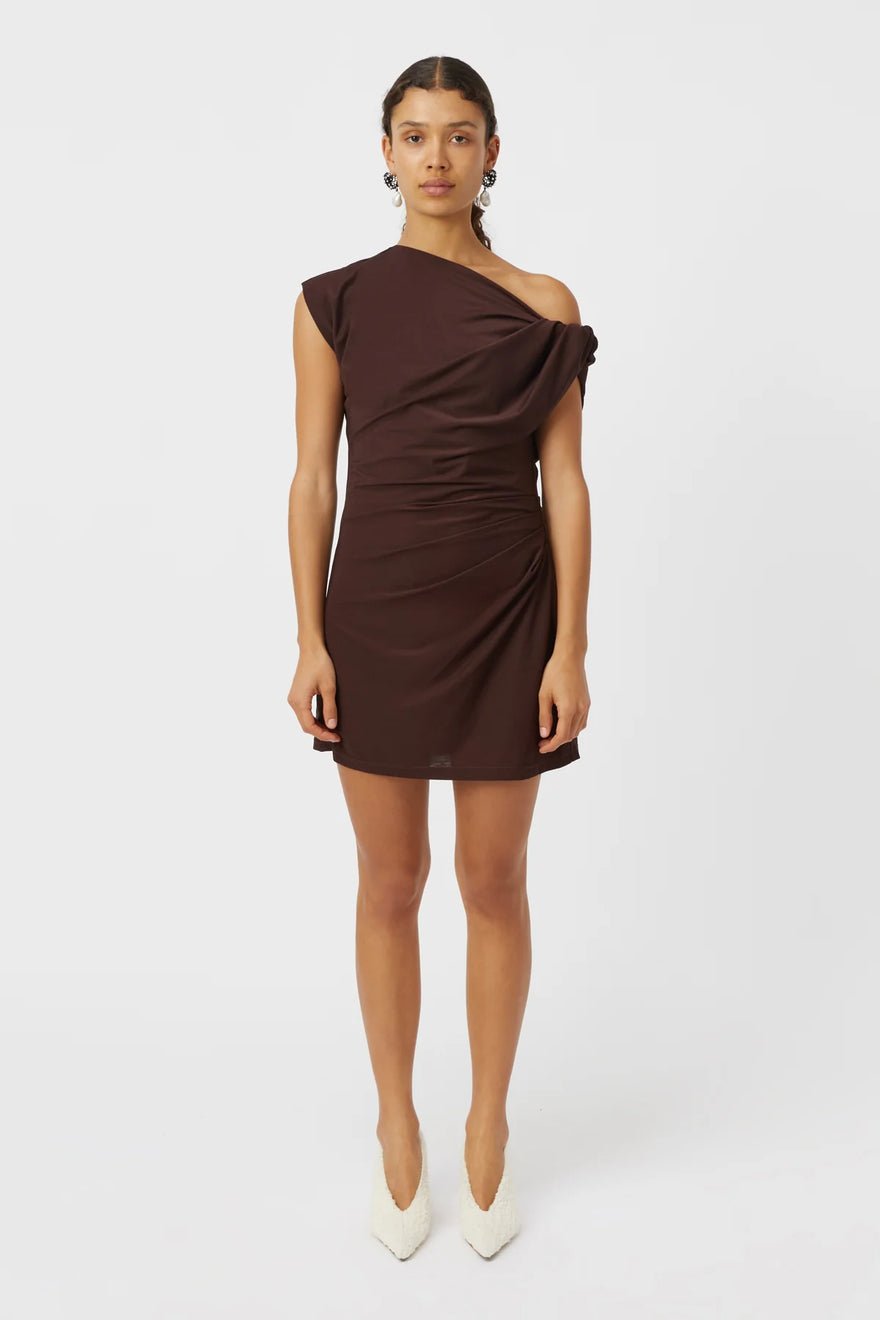 Camilla & Marc Annalise Mini Dress - Chocolate Brown photo 2