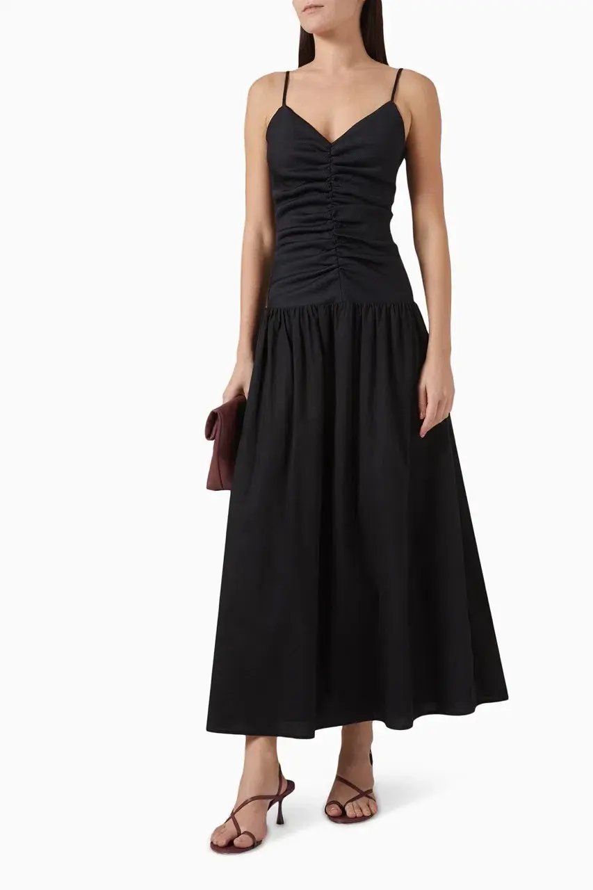 Anna Quan Mira Maxi Dress Noir Black Size AU  8 photo 2
