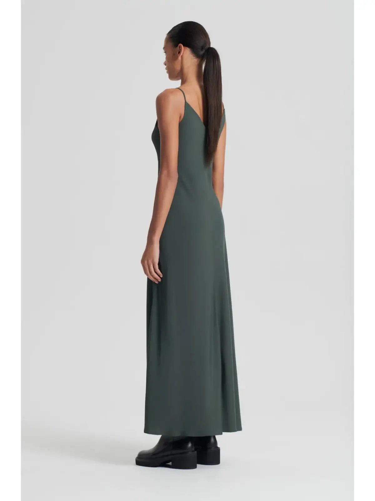Scanlan Theodore Powdered Viscose Slip Dress in Safari Size AU 6 photo 3