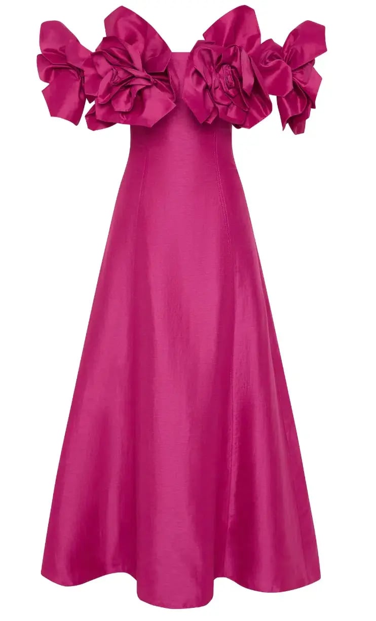 Aje Etta Gown Magenta Size 12 photo 3