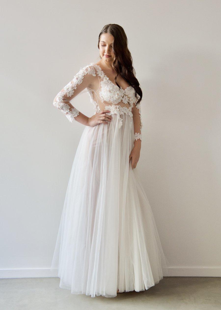 When Freddie Met Lilly Georgia Collection Gillian Gown White Size 10 photo 2