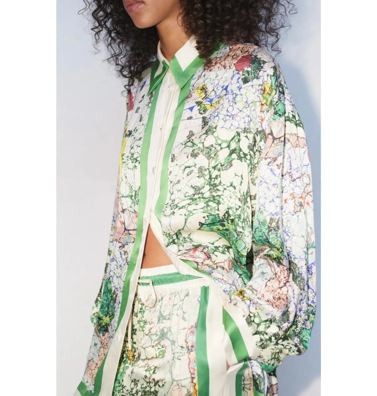 Alemais Odyssey Silk Shirt and Pant Set Multi Size AU 16 photo 3