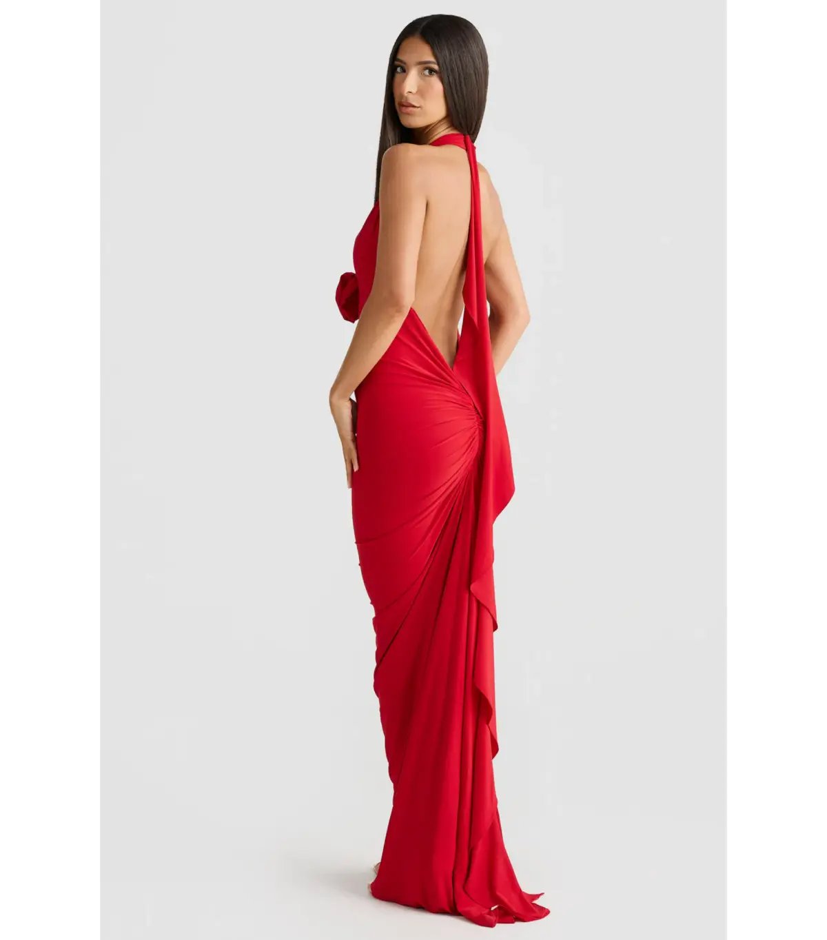 Melani the label Arabella Dress in Red Size AU 6 photo 3