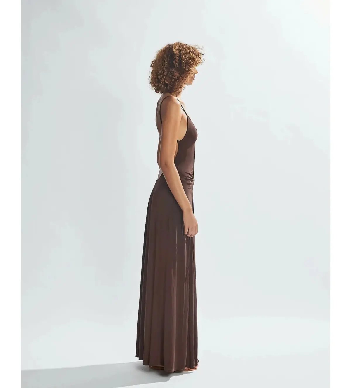 One Mile the Label Sammy Maxi Dress Brown Size AU 8 photo 2
