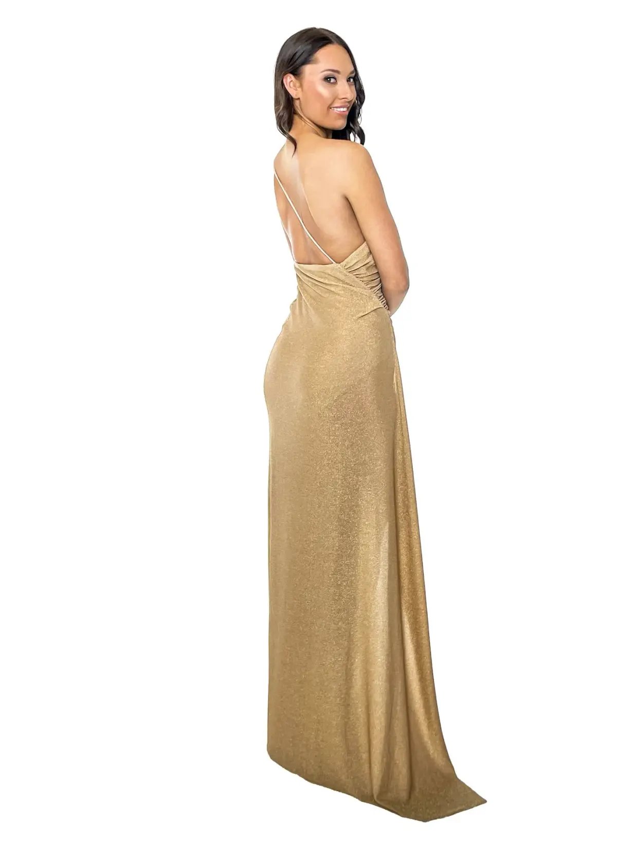 Lexi Bahari Dress Gold Size 10 photo 2