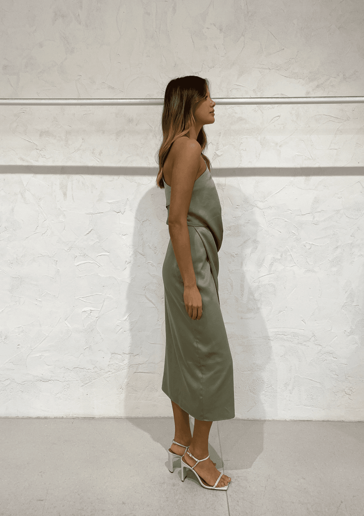 One Fell Swoop Elusive Midi Dress Green Size 12 photo 3
