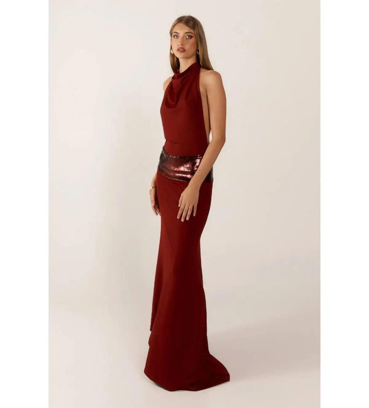 Ance Gria Adele gown in wine  maxi dress size AU 8 photo 2