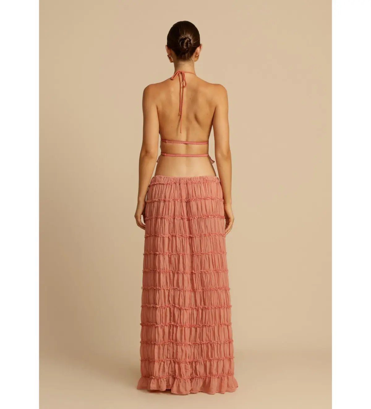 Arcina Ori Juliette Halter and Skirt Set in Peach Size 8 photo 3