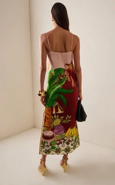 ALEMAIS Tiger Slip Midi Dress 10 photo 3
