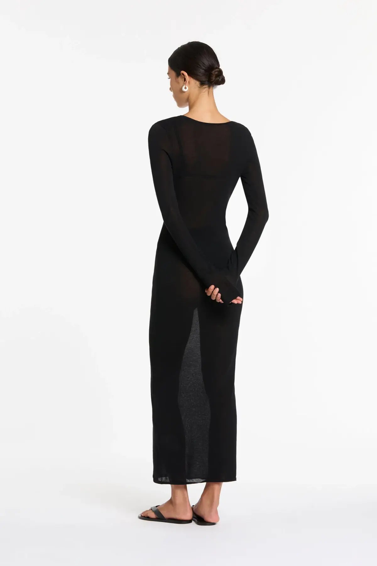Sir The Label Black Eva Knit Dress Black  Size 3/12 AU photo 3