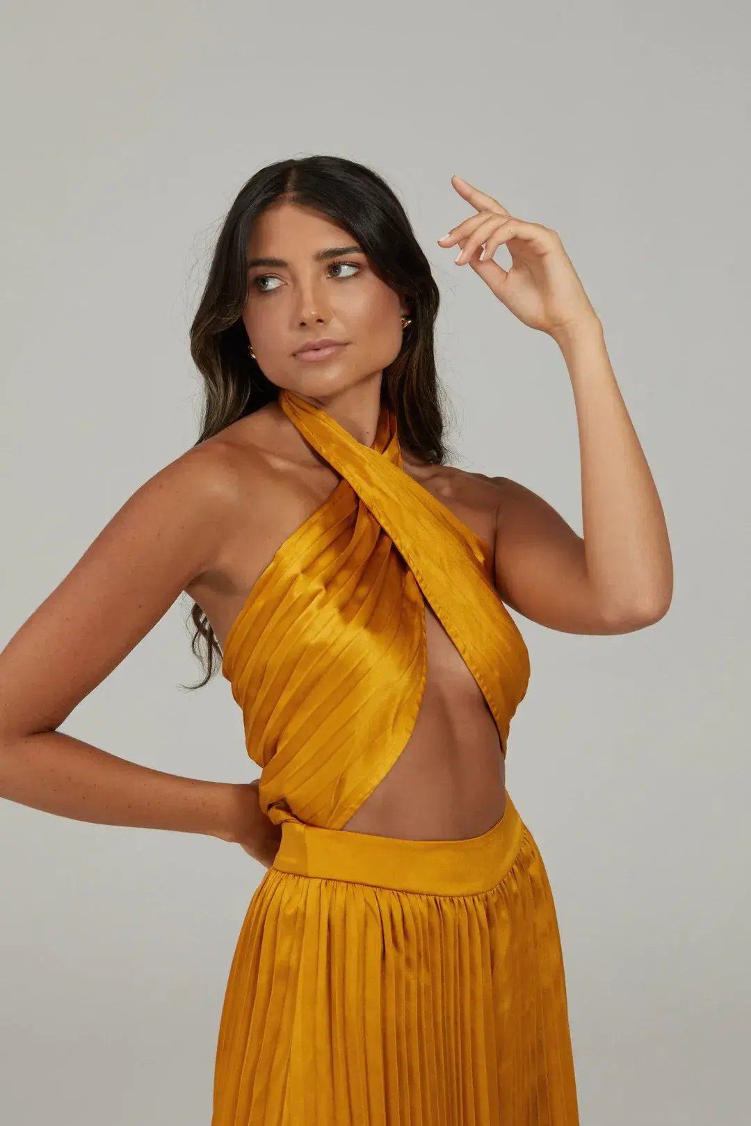 Karna Ramsay Stella Jumpsuit Yellow Gold Size S (AU 8) photo 4
