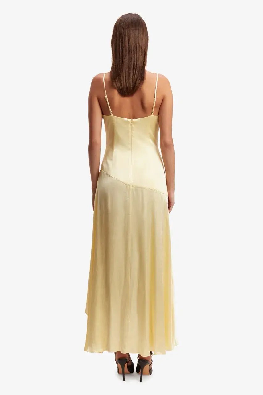 Bardot Sorella Midi Dress In Canary Yellow Size 6 photo 3