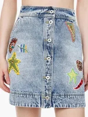 Alemais Jackpot Denim Jacket Size AU 8 and Mini Skirt Size AU 10 Blue photo 11