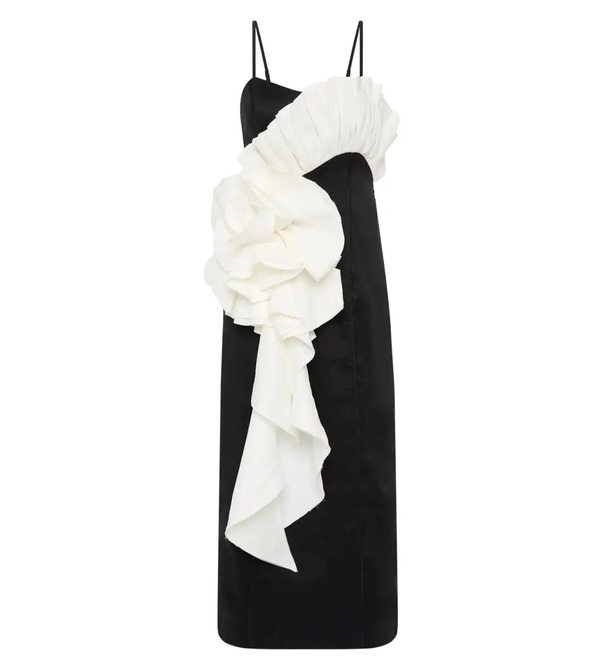 Aje Parallels Spiral Midi Dress Black Size 10 photo 6