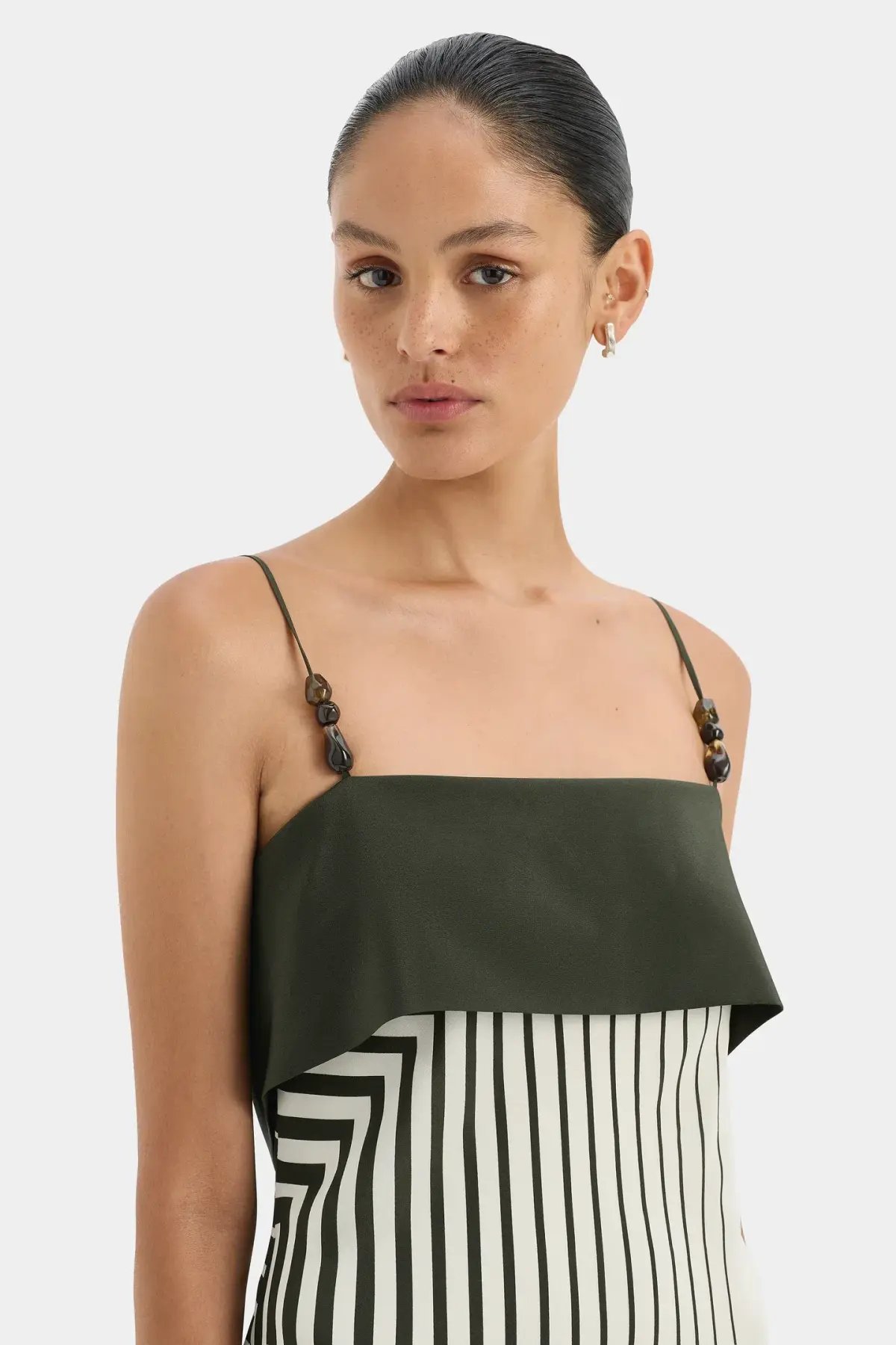 Sir The Label Leilana Slip Dress Garden Stripe Size 10 photo 5