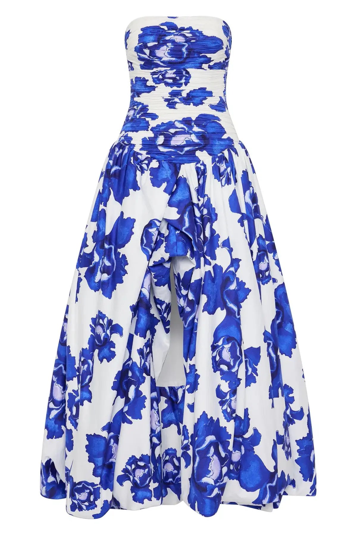 Aje Behold Maxi Dress Boldly Blooming Cobalt Floral Size 8 photo 3