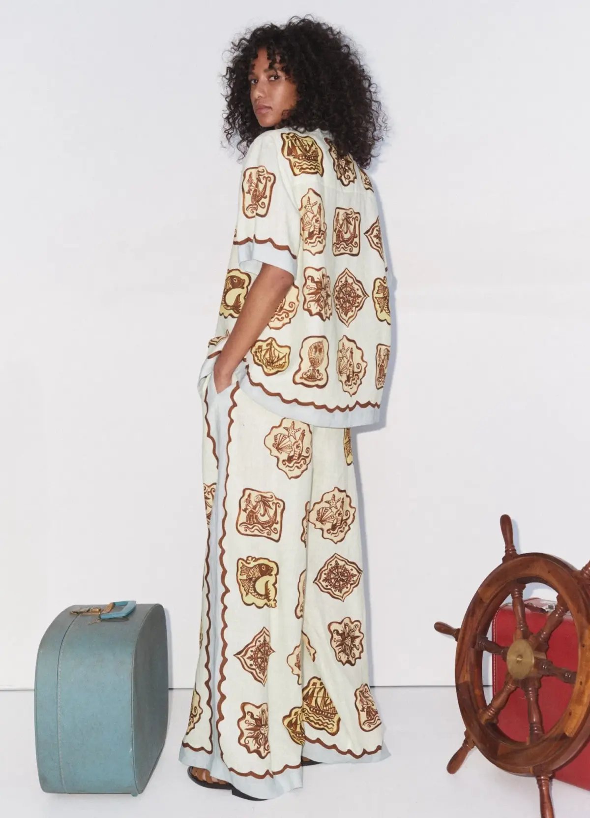 Alemais Relic Shirt & Pant Set Print Size 14 photo 3