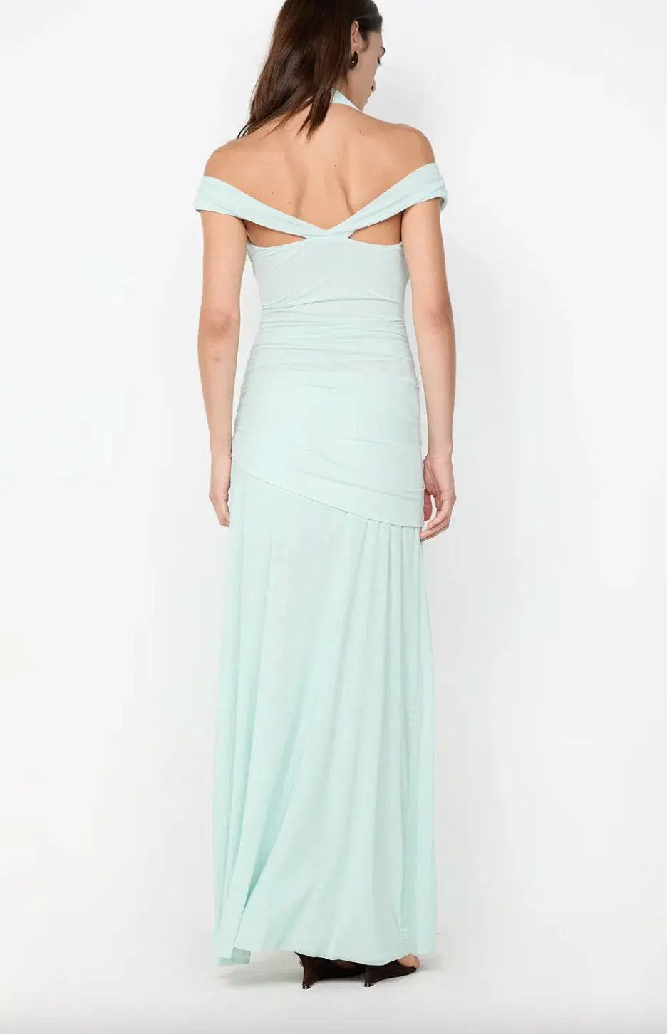 bec and bridge, WINNIE HALTER MAXI DRESS, blue, maxi, size 8 photo 4