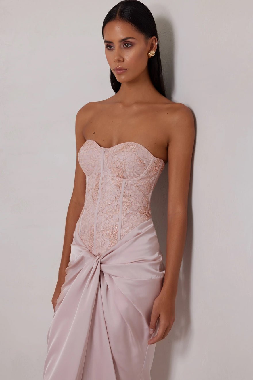Elle Zeitoune Mabel Dress - Champagne Pink photo 3