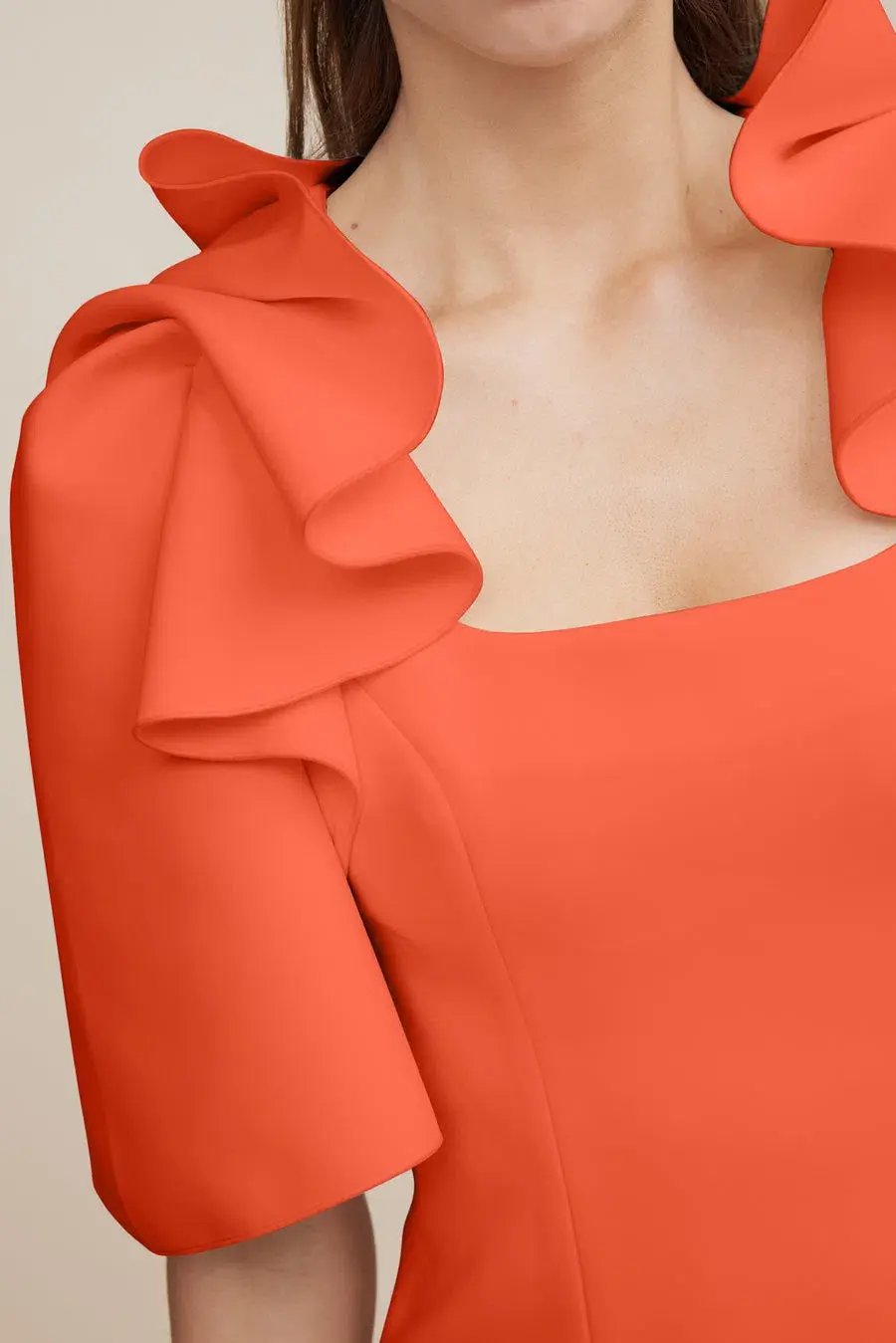 Acler Gwynne Dress in Tangerine Size 6 photo 2