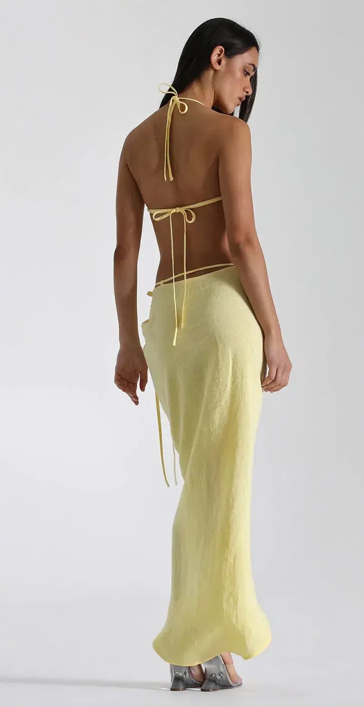 Natalie Rolt Belle Top Size 0 / AU 6 Belle Skirt Size AU 8 in Lemon photo 3