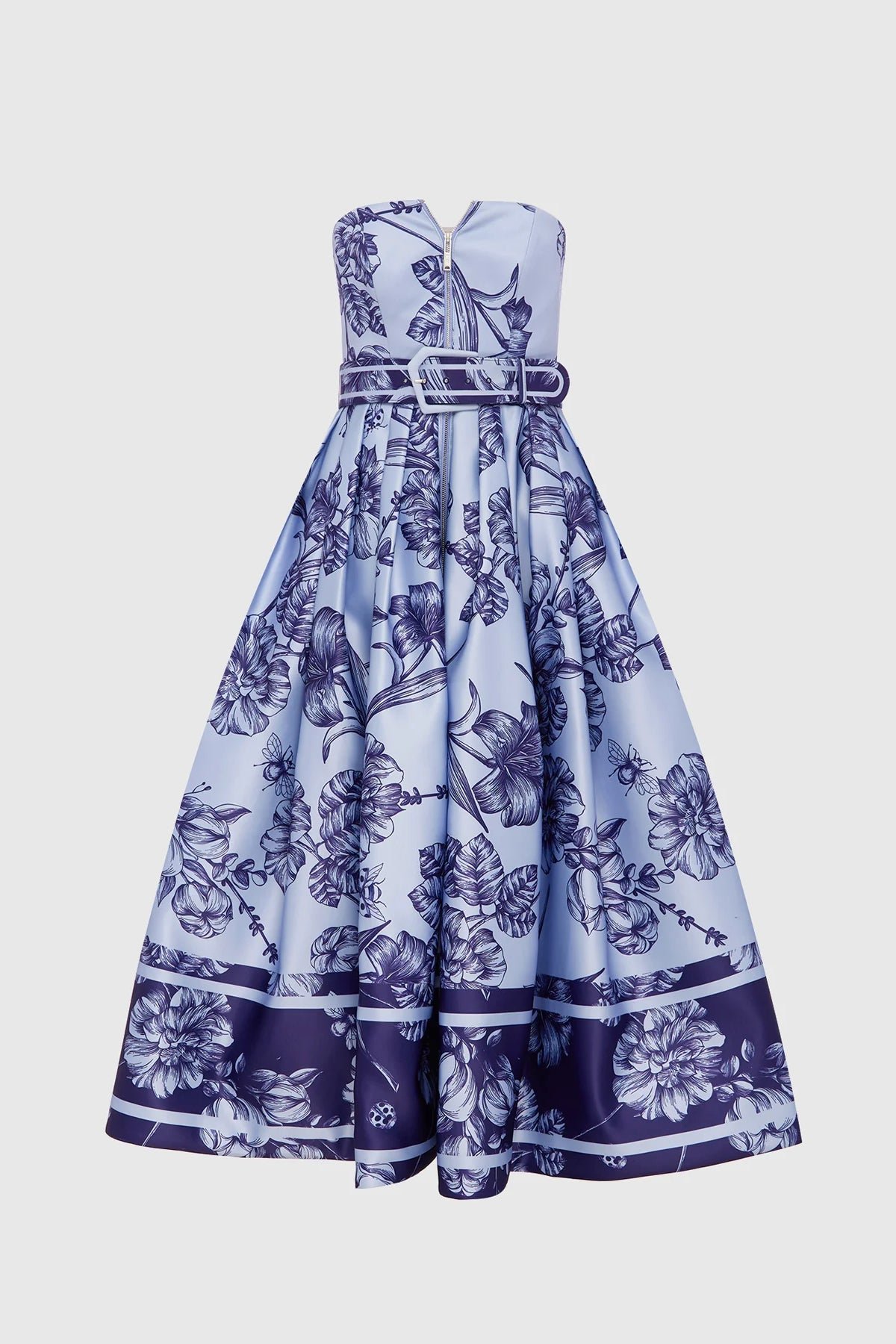 LEO LIN NORINE BUSTIER MIDI DRESS - HYACINTH photo 6