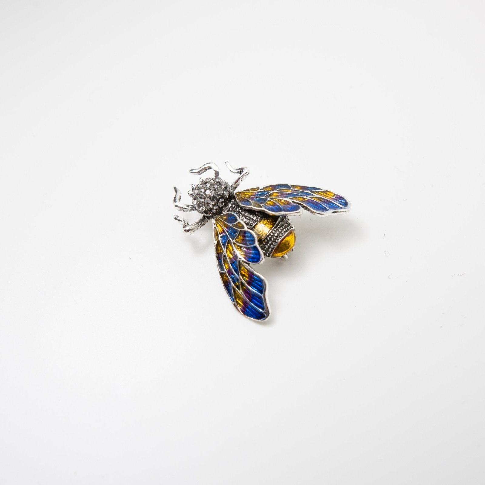 Morris Moth Pin Blue/Gold photo 2