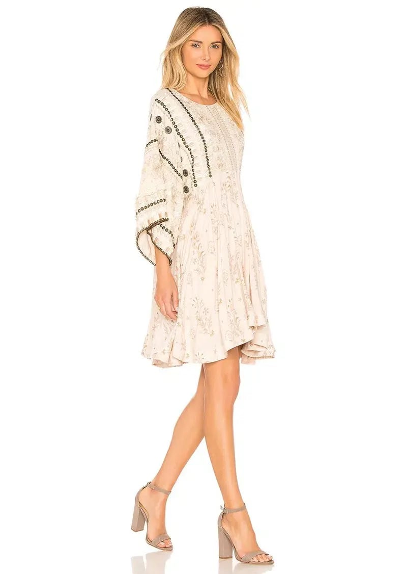 Spell Arabian Jewel Dress Cream Size 8 photo 5