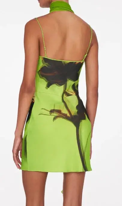 Rat & Boa Orisha Mini Dress Green Size M / AU 10 photo 3