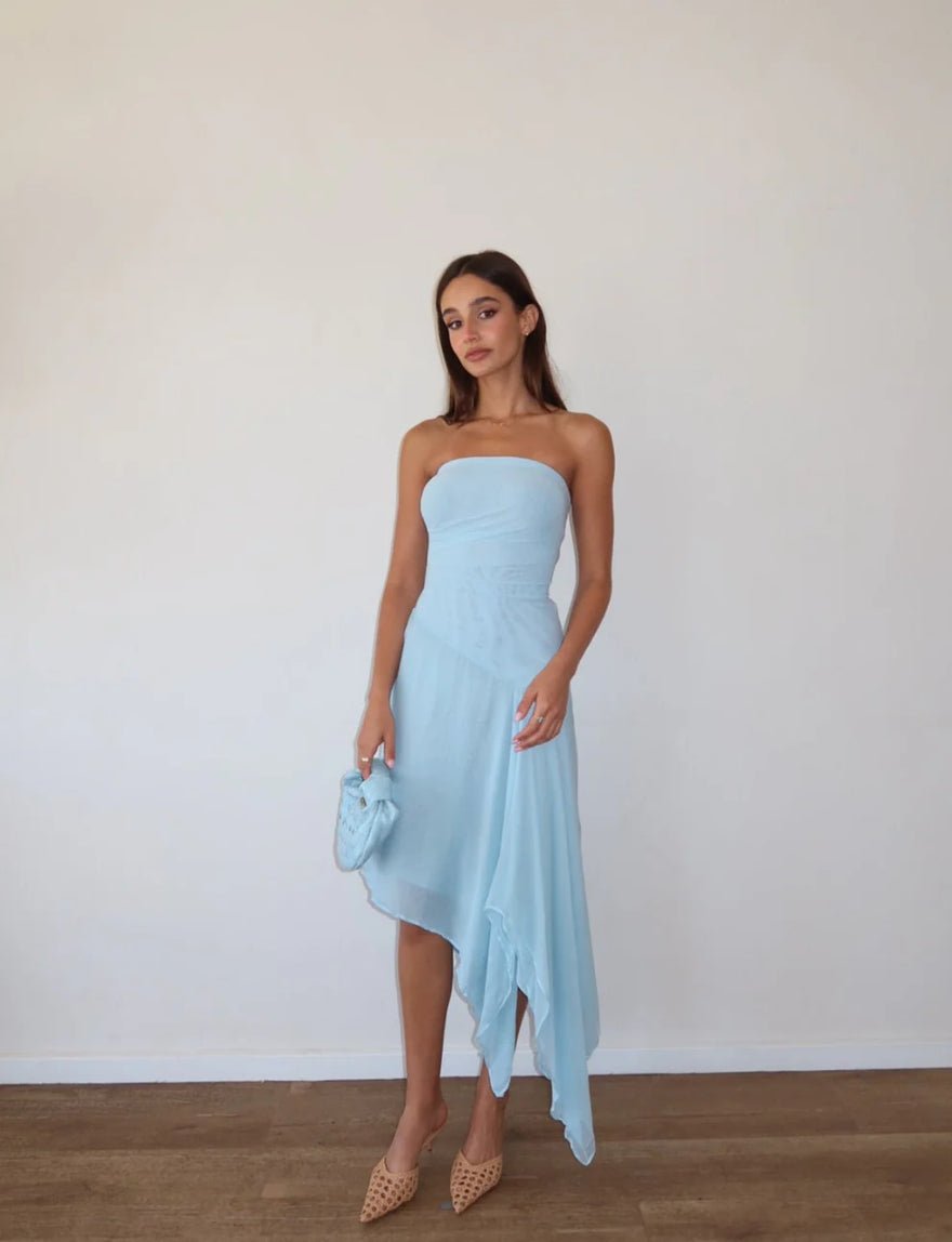Bec & Bridge Elzette Strapless In Blue photo 2