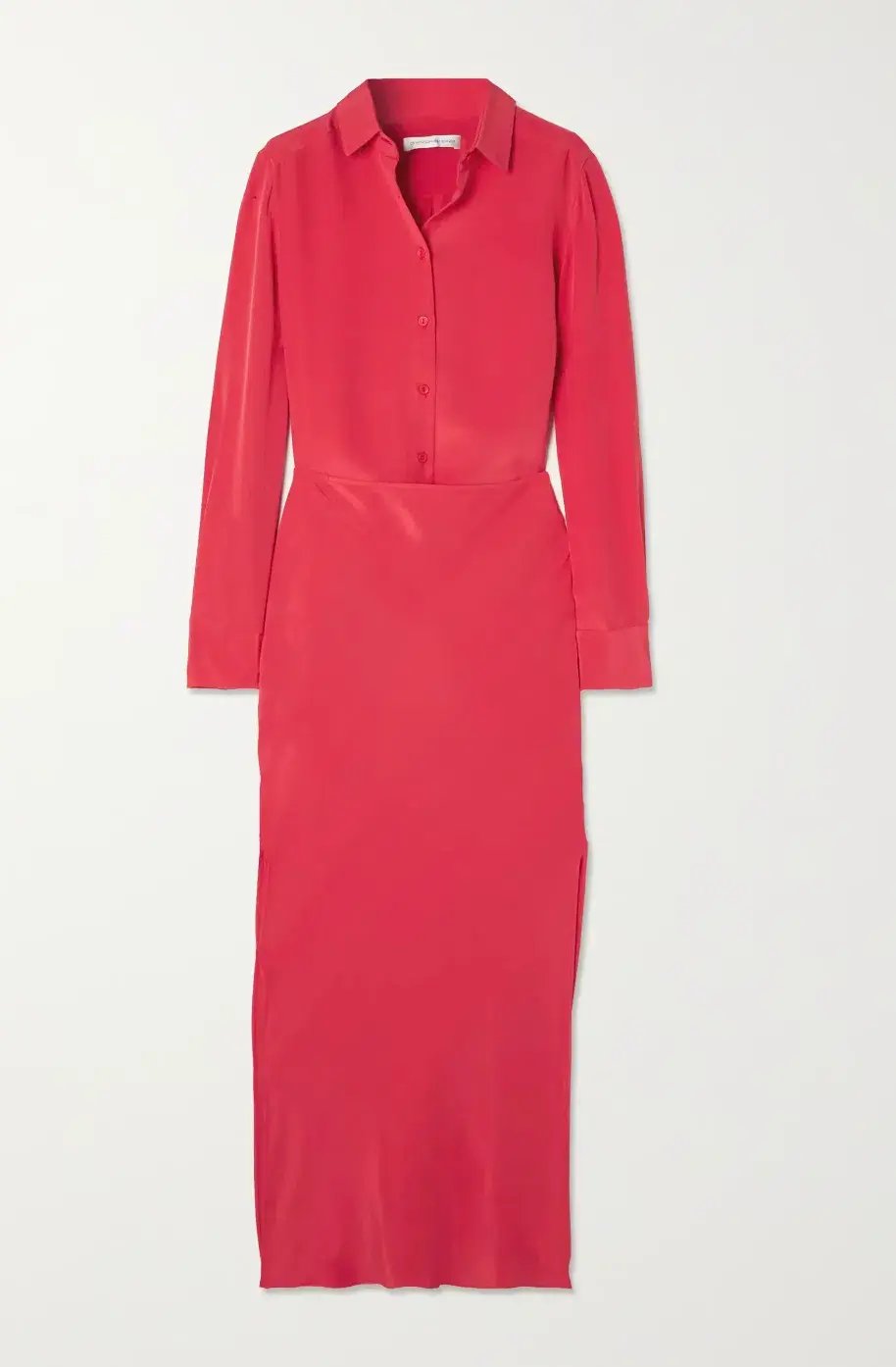 Christopher Esber Button Up Bias Shirt Dress Chilli Size 4 photo 3