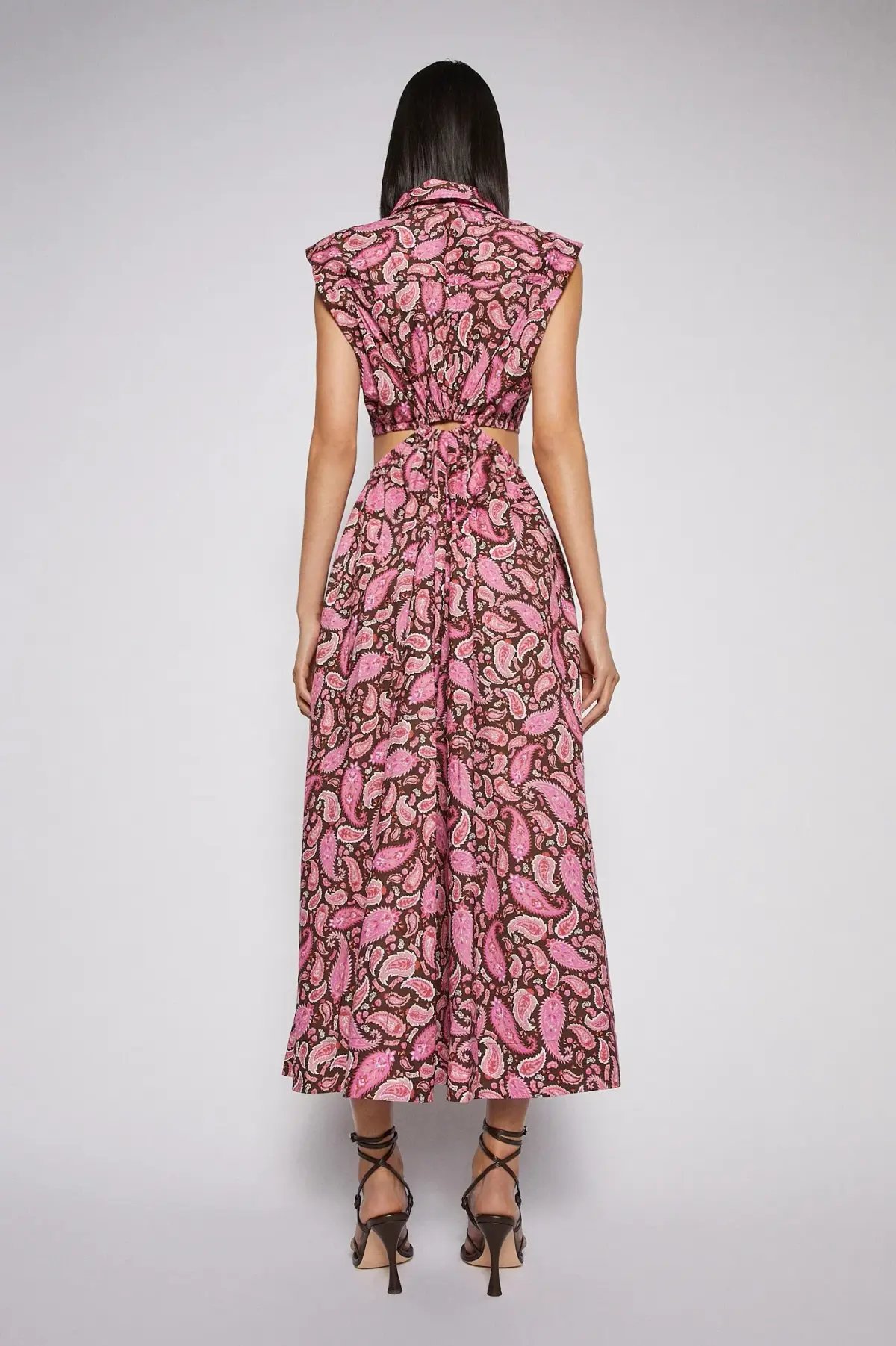 Scanlan Theodore Cotton Paisley Ring Dress Print Size 8 photo 3