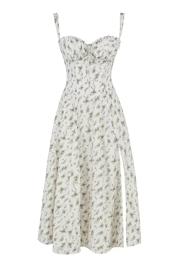 House of CB Carmen Garden Print Bustier Sundress Floral Size 12 photo 4