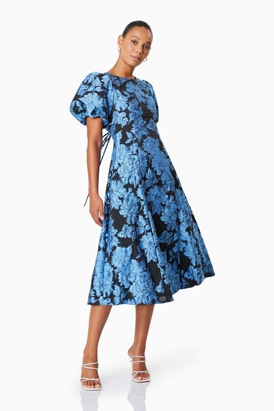 Elliatt Kayla Midi Dress - Blue Black photo 2