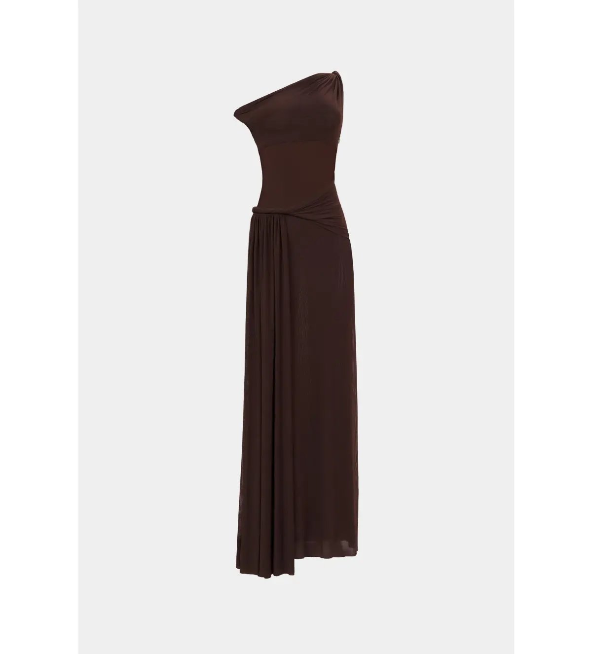 MISHA Sisal Mesh Maxi Dress Espresso Size 8/S photo 2