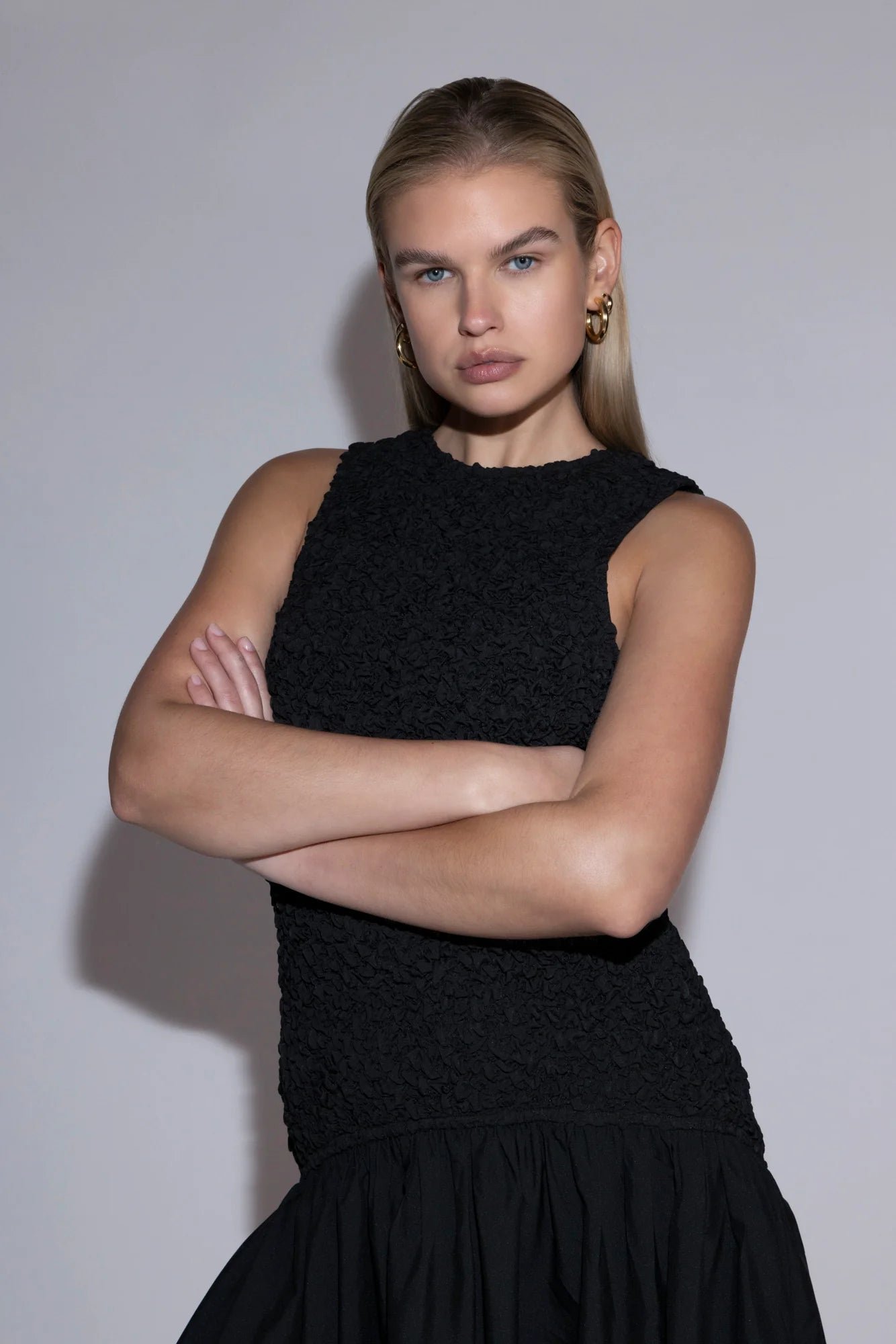 THE WOLF GANG MARISOL MIDI DRESS - NOIR photo 5