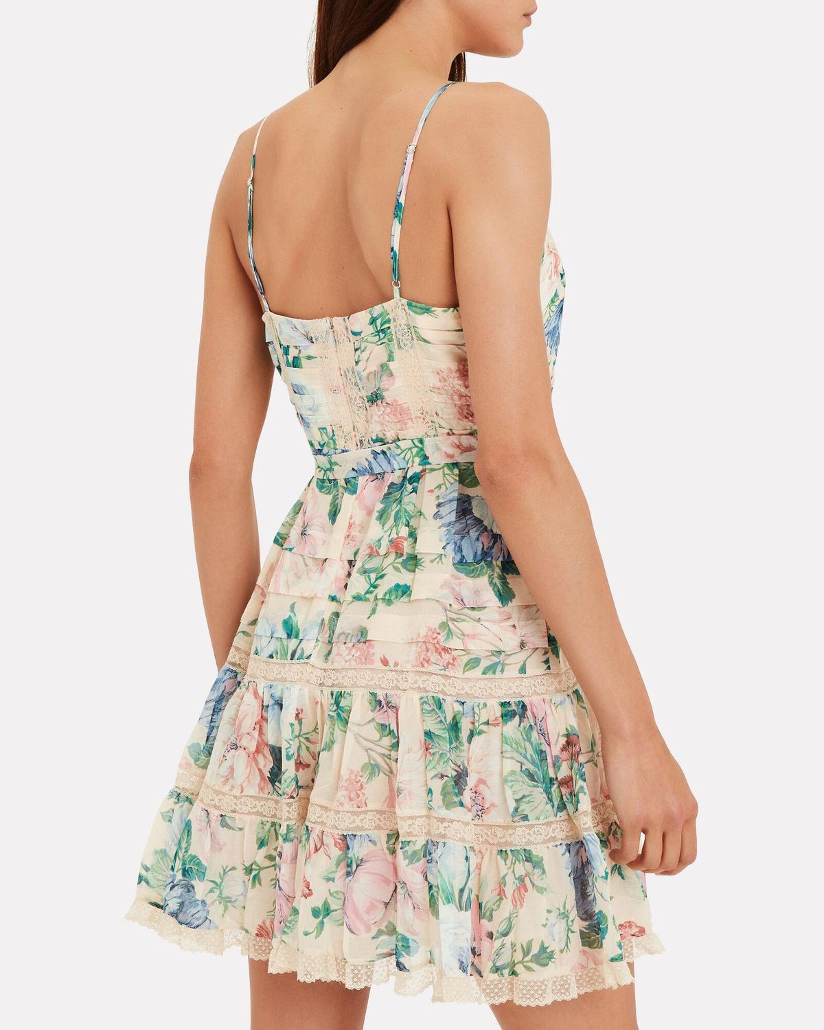 Zimmermann Verity Scallop Short Dress Print Size 2/ AU 12 photo 4