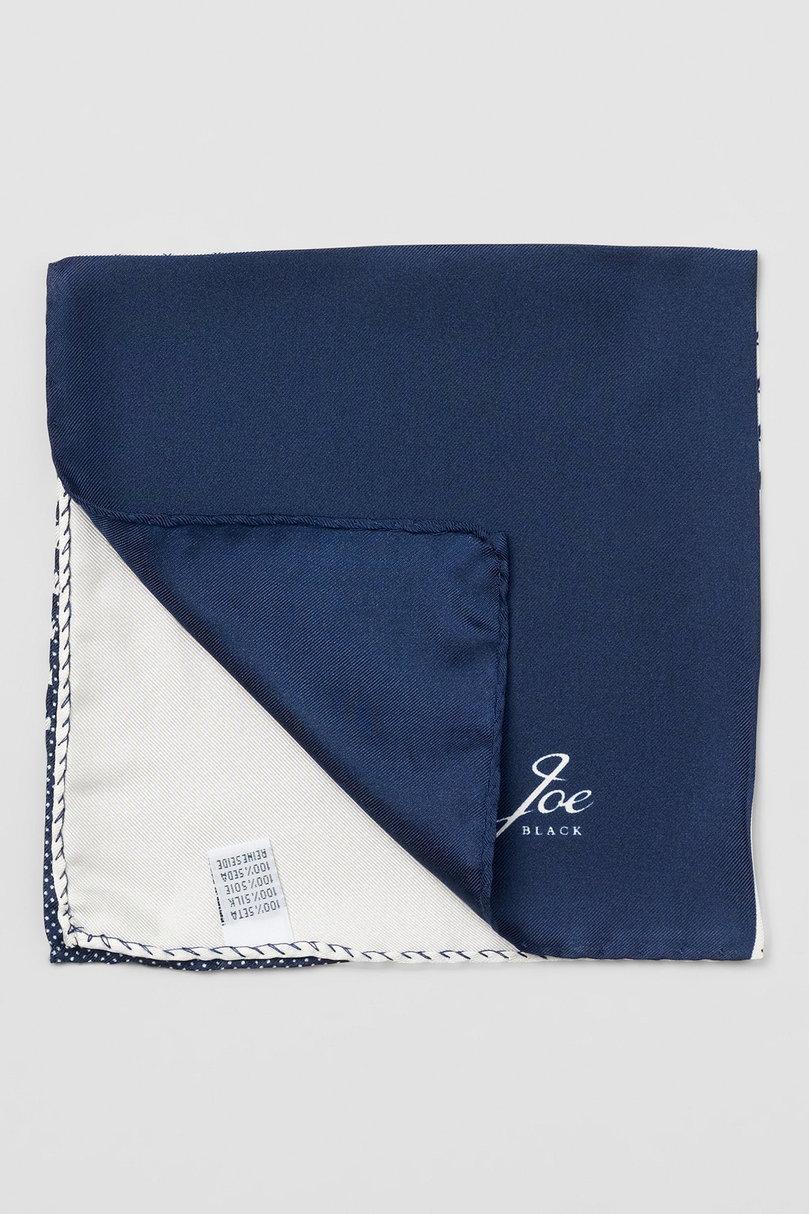 Joe Black 4-Way Navy Geometric Pocket Square photo 3