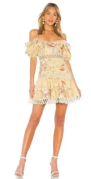 Zimmermann Melody Off the Shoulder Dress photo 4