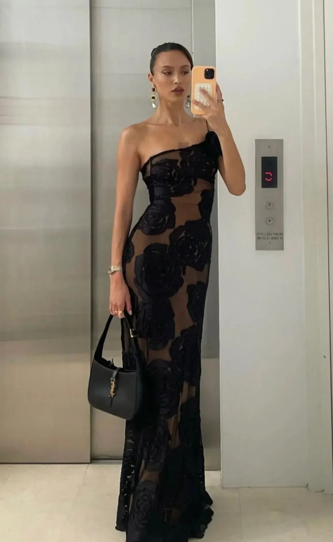 Arcina Ori Marcella Dress Maxi Black Size AU 8 photo 5