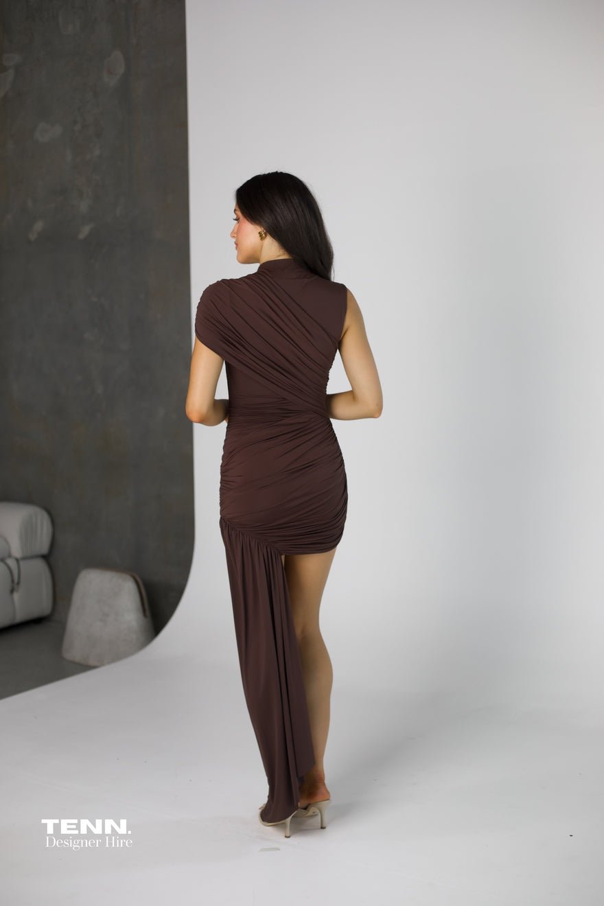 De La Vali Ravenna Mini Dress - Chocolate photo 3