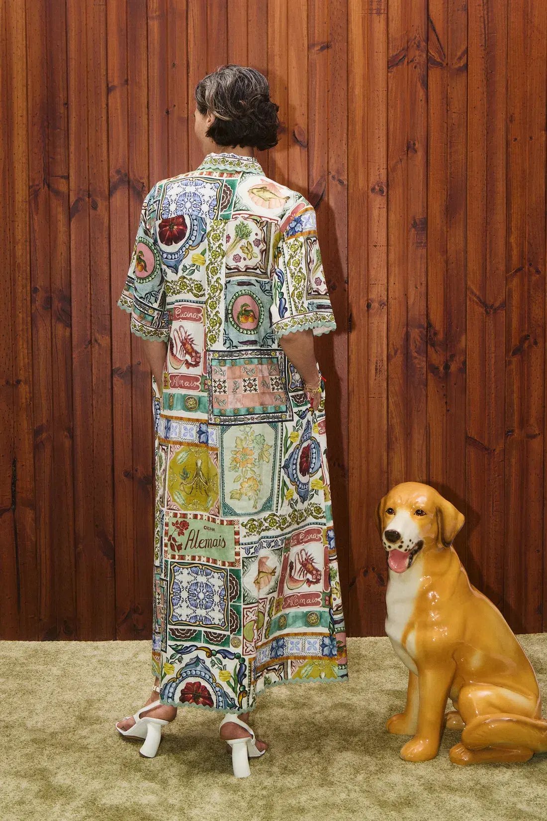Alemais Tommasina Shirtdress Multi Size 14 photo 3